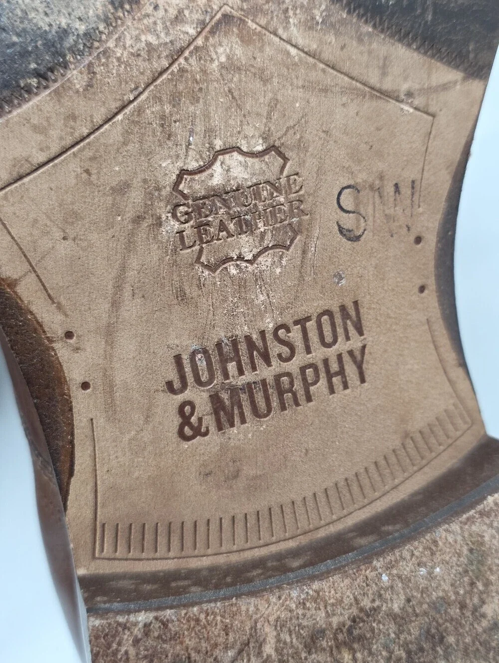 Johnston & Murphy Dress Shoes Mens Size 8.5M Brown Leather Cap Toe Oxfords